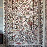 فرش دستباف تک ۶ متری کاسه و کوزه زیر قیمت