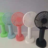 پنکه دستی و رومیزی با استند موبایل رنگ بندی کامل