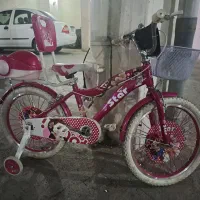 دوچرخه ۱۶ در حد نو  صورتی دخترونه