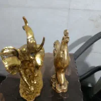 دو عدد دکور برنجی