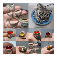 نقره شکسته  غیر قابل استفاده انگشتر برند