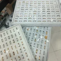 حلقه استیل طرح جواهر استیل