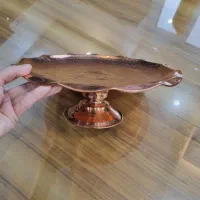 شیرینی خوری مسی پایه دار