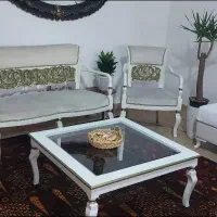 مبل استیل کلاسیک استفاده نشده،جهیزیه نونو سفیدصدفی