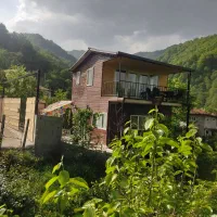 کلبه چوبی  جاده جواهرده