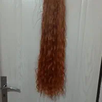 مو مصنوعی کش مو دار رنگ مسی عسلی
