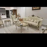 مبل سلطنتی ۷نفره باجلومبلی وعسلی درحدنو