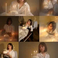 عکاس خانم  با گوشی و دوربین