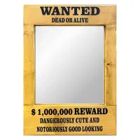آینه دیواری طرح wanted