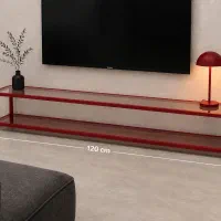 میز tv فلزی با شیشه