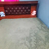 تخت دونفره همراه تشک  طبی رویال و روتختی