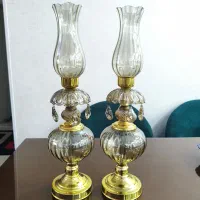 شمعدان فانوسی طلایی