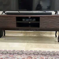 میز تلویزیون پشت و کف چوب