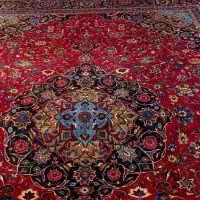 فرش ۱۲متری طبیعی درحدنو کاشان اصل کرک پشم