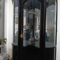 بوفه ویترین چوب گردو