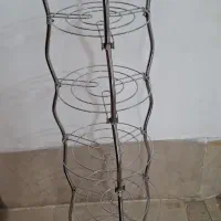 استند سرویس قابلمه ۶ طبقه استیل موجی