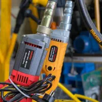 ویبراتور دریلی. برقی ویبره دینامی با شلینگ بتن ریز