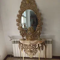 آینه و شمعدان و ساعت کارنکرده در حد نو