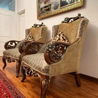 مبل استیل سلطنتی ۷ نفره کلکسیونی نو