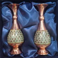 گلدان مس سوغات اصفهان‌