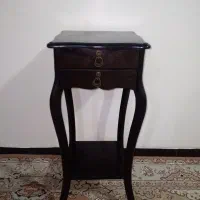 میزتلفن چوبی قهوه ای کاملا سالم در حدنو