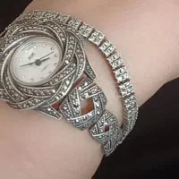 ساعت نقره زنانه