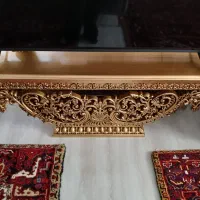 میز تلویزیون چوبی مدل گوشواره
