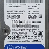 هارد اینترنال wdآبی رنگ 1ترابایت