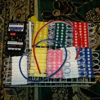 2 رقص نور دو کانال با LED با فیلم مناسب مغازه