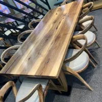 میز روستیک ناهارخوری چوب گردو تولیدی