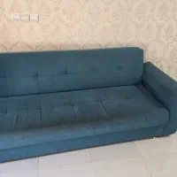 کاناپه تخت خواب شو آبی رنگ