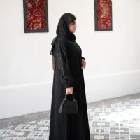 عبا مجلسی حریر اسود جت بلک