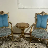 مبل سلطنتی مدل مصری چپندر 9نفره با میز نهار خوری