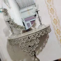 ایینه و شمعدان طرح نقره