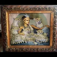 تابلو فرش دستباف کلوپاترا