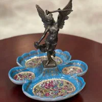 ظرف چینی و برنز طرح آنتیک