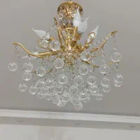 لوستر  6شاخه آبکاری طلا