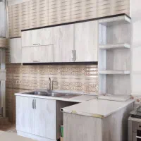 8متر کابینت ام دی اف با هود و سینک و شیر