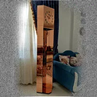 ساعت ایستاده آینه کاری شده