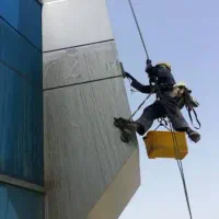نماشویی شستشوی نما نماشور شستشو سندبلاست با طناب