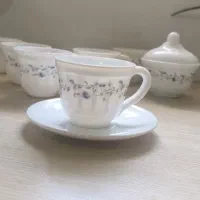 استکان و نعلبکی با قندان