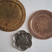سینی قلم کاری برنجی و مسی