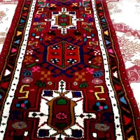 فرش کناره دستبافت بارماخ توخوش ۸۰در ۳متر