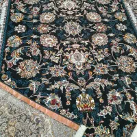 فرش شش متری ۴ تخته سرمه ای افشان قیمت مناسب
