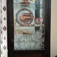 ویترین/بوفه چوبی با اینه