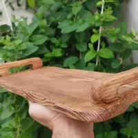 اردو خوری و سینی چوب طبیعی