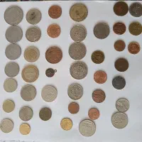 50عدد سکه خارجی بی تکرار