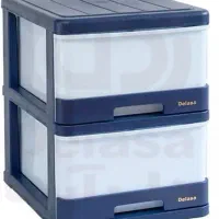 فایل دو کشو پلاستیکی ثابت چرخ دار