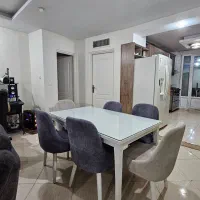 میز ناهارخوری 6 نفره کرم طوسی