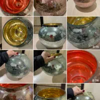 ۳ عدد دکوری ابگینه سایز بسیار بزرگ در سه رنگ